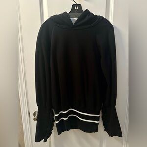 Maggie Marilyn Way Past Curfew Sporty Ruffle Tunic Sweatshirt  SIZE: S